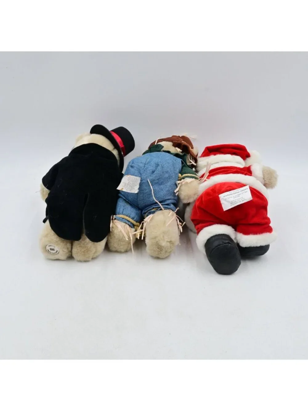 Starbucks Bearista Plush Lot of 3 Valentines Scarecrow Santa Bears New